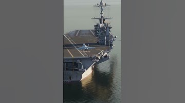 F-18 landing on aircraft carrier in DCS. #shorts
