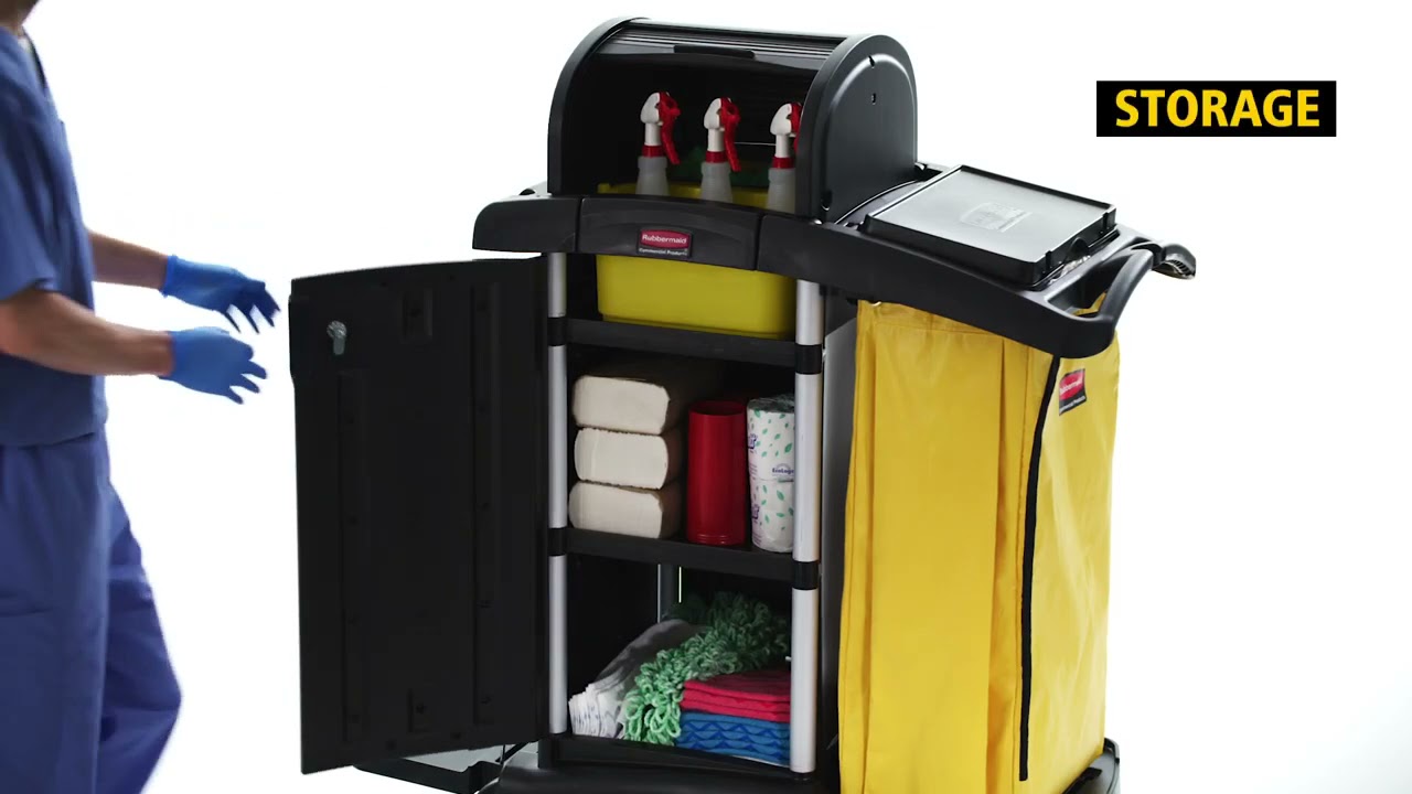 RUBBERMAID | ラバーメイド ハイセキュリティ ジャニターカート W1226