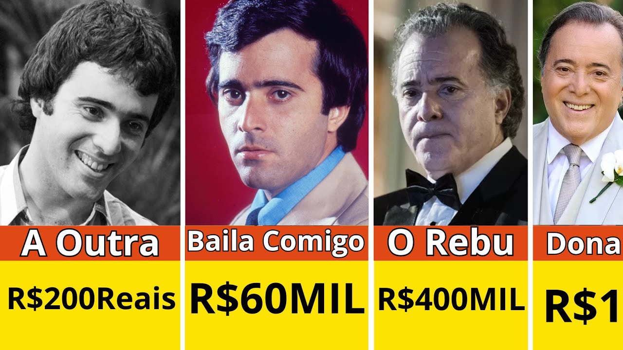 o salário de Tony Ramos por cada novela que ele fez