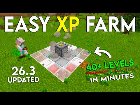 NEW UPDATED Minecraft Java 26.3 XP FARM TUTORIAL | 40 Levels in Minutes