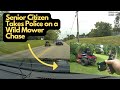 Epic Police Pursuit: Senior Citizen on a Lawn Mower!
