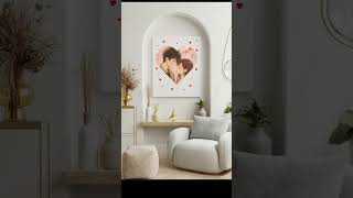 Romantic Anime Couple Heart PNG – Cherry Blossom Love, Kawaii Couple Gift, Valentine’s Day