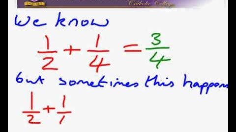 addition of fractions misconception