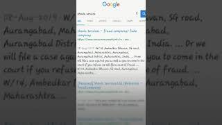 Shovia Service Webspros- Fraud Companyfake Company