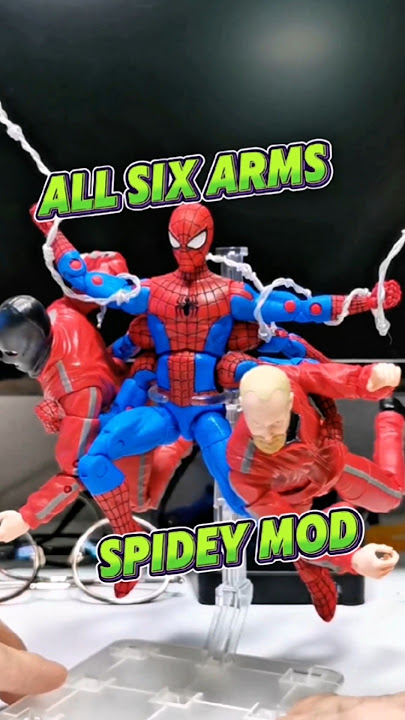 Full Six-Arm Spider-Man Mod What If Marvel Legends Hasbro Pulse Action Figure Custom
