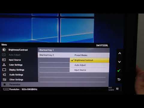 Dell ST2220L On Screen Display Menu Showcase