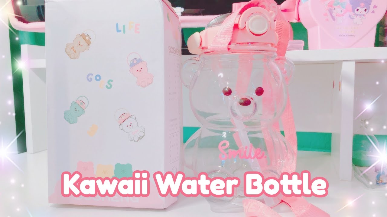 Cute Bear Water Bottle Sippy Cup Summer Large Capacity - Temu