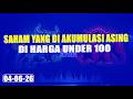 0406 SAHAM YANG DI AKUMULASI ASING DI HARGA UNDER 100