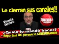 Censuran a Vicente Serrano, cierran sus canales ¿Cuál es la razón? Reportaje su caminar y porqués..