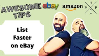 How to List Faster on Ebay