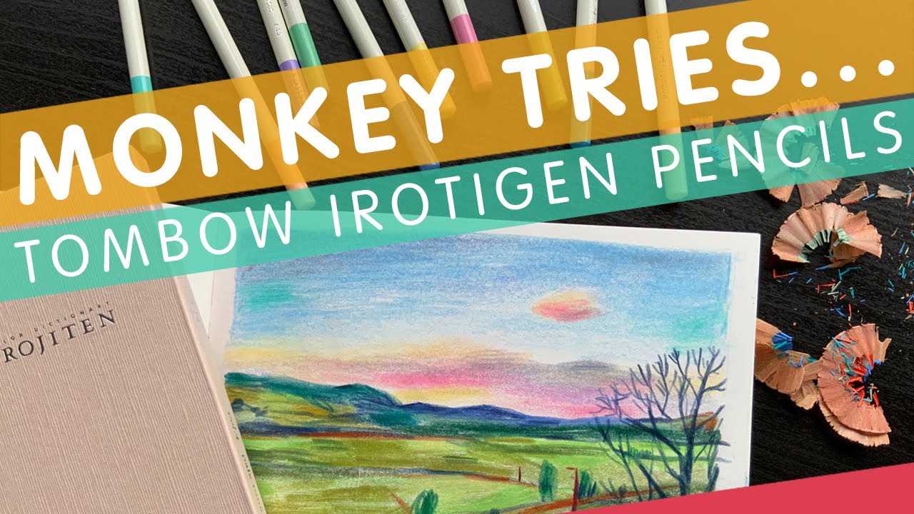 Swatching and playing with TOMBOW IROTIJEN coloured pencils | Chatty art video | Sketch and Chat