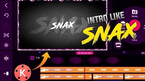 How to make a Gaming intro 🔥| Like Snax Gaming ⚡| In kinemaster