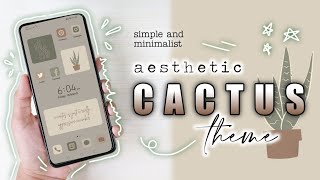 🌵how to make your phone aesthetic - simple and minimalist cactus theme screenshot 1