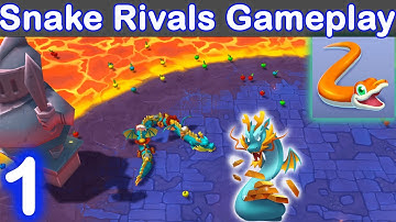 Snake Rivals - Game-play | walk-through (IOS , Android) New Season | MG Games