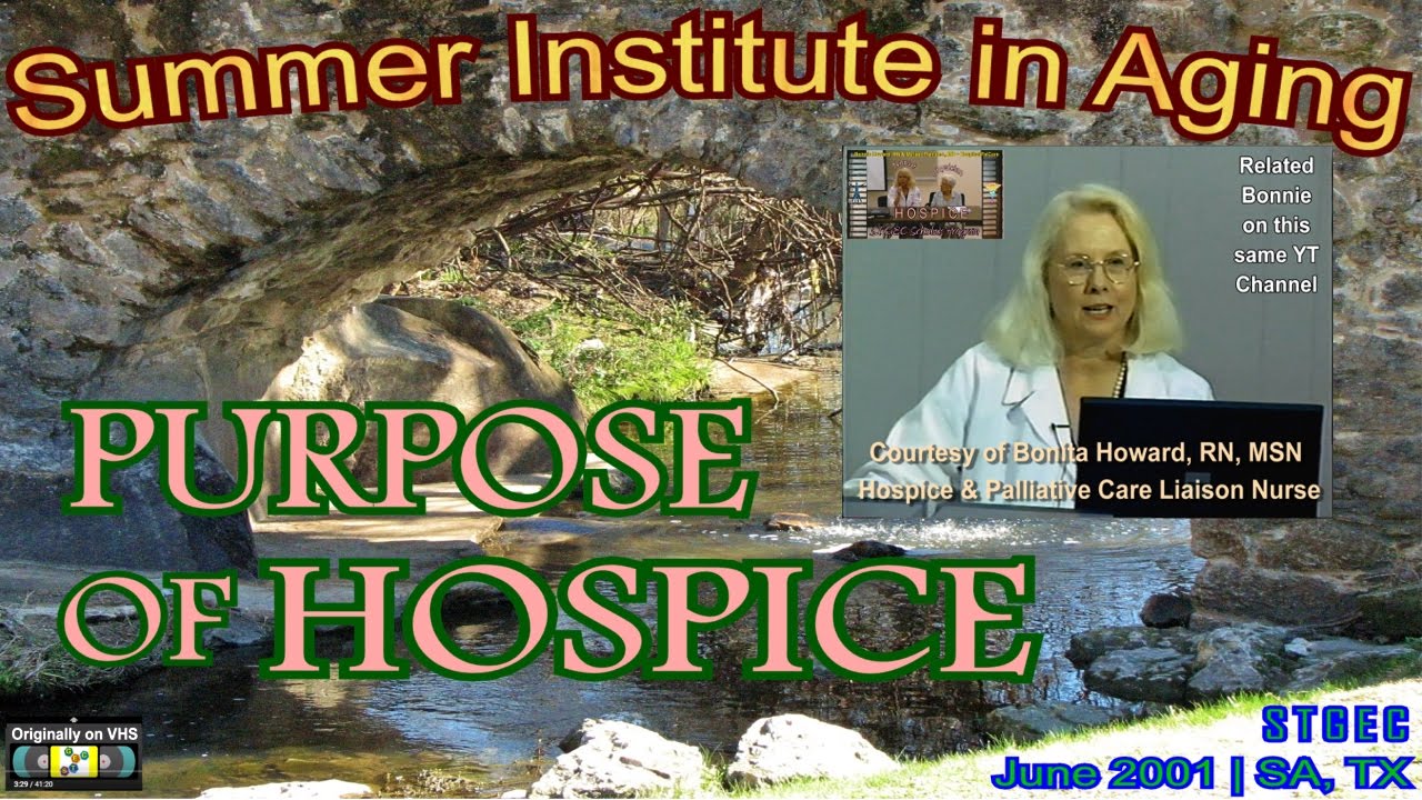 STGEC SIA01: Purpose of Hospice (2001) - YouTube.