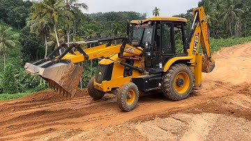 Jcb 3dx transporting soil to fill and level surface #jcb #jcb3dx #jcbcartoon #jcbmachine #jcbgame