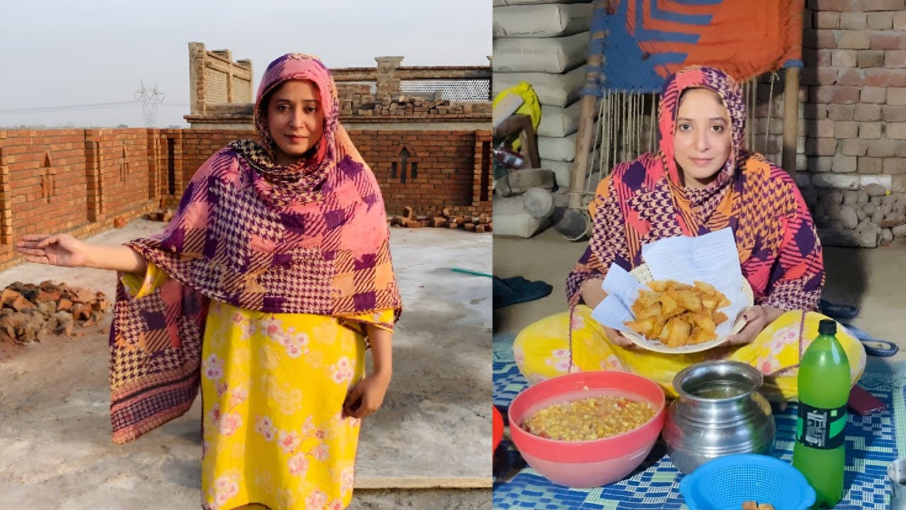 New Ghar Parde ka Design dakhe || Iftar Chana Chat bnaya 😲