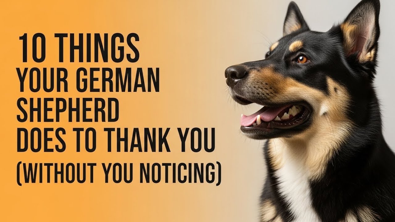 10 Things Your German Shepherd Does to Thank You (Without You Noticing)