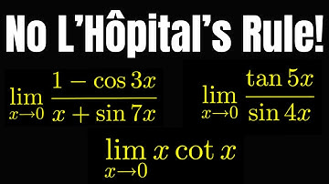 Compute limits involving trig functions without L