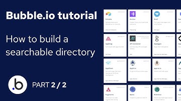 How To Build A NoCode Searchable Directory On bubble io [PART 2/2]