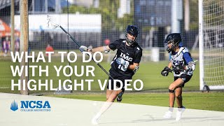What to Do with Your Highlight Video