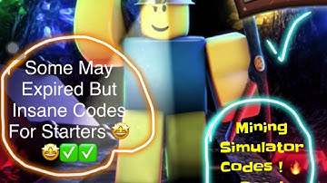 Insane Mining Simulator Codes (Read Desc Comment)!Helps Starter Peoples!