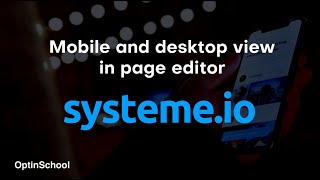 Systeme.io Tutorial - How to switch to mobile view in page editor