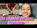 MULHERES FAZENDO MÓVEIS ARMÁRIO COM TÁBUAS RECICLADAS