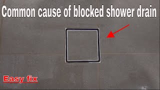 How to unblock a shower drain  smart tile floor waste