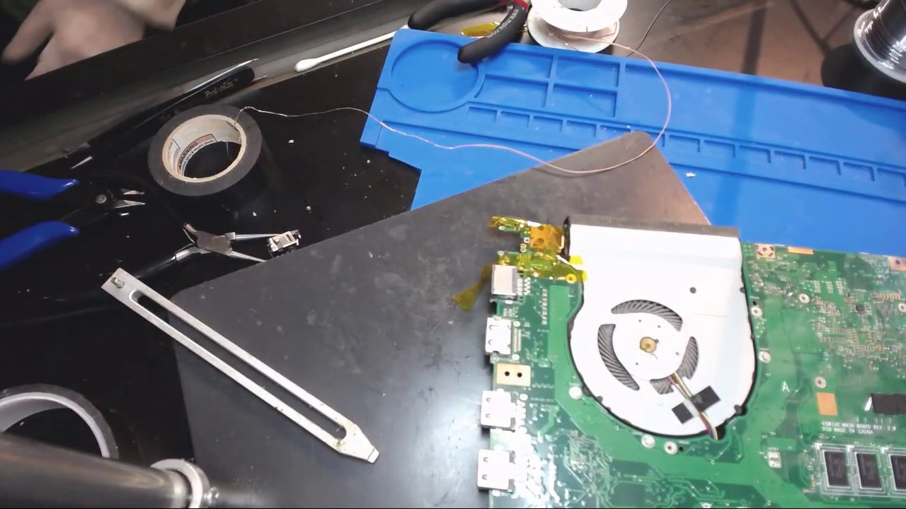 Asus K501U K501UX broken laptop dc power jack repair charge port fix