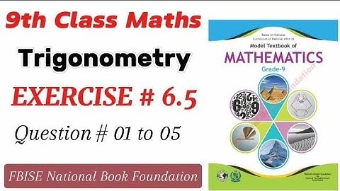 Class 9 Math Exercise 6.5 NBF | Ex 6.5 Class 9 federal board | National Book foundation