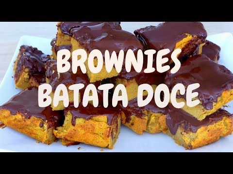Brownies de Batata Doce com Ganache de Chocolate | Receita Saudável