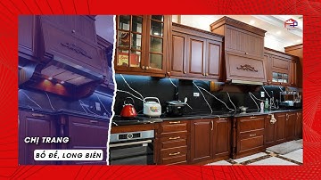 [SỐ ĐẶC BIỆT] Tủ bếp gỗ XOAN ĐÀO đẹp NGẤT NGÂY [4K] | Nội Thất Hpro