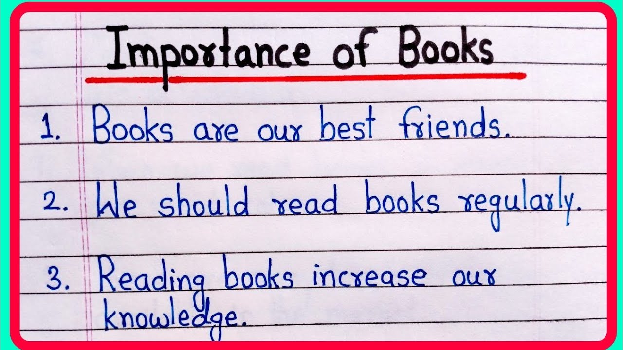 Essay On Importance Of Books 10 Lines On Importance Of Books Essay On Importance Of Books 10 Lines On Importance Of Books