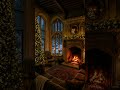 Victorian Gothic Castle Ambience ❄️🏰 | Dark Romantic Winter #relaxingmusic #burningfireplace #gothic