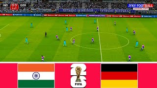 PES - India vs Germany FIFA World Cup 2026 - Full Match All Goals - eFootball Gameplay PC - HD