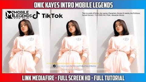 Tiktok Onic Kayes Intro Mobile Legends