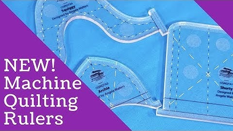 Brand New Machine Quilting Rulers from Angela Walters & Creative Grids