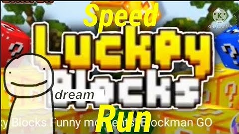 trying to speed run Lucky Block Sky wars in BMG/BlockMan go