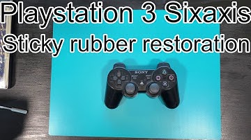 PS3 sixaxis controller - Disassembly & cleaning | sticky rubber restoration