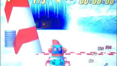 Diddy Kong Racing N64 Snowflake Mountain Gameplay Part 2