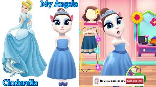MY ANGEL COSPLAY CINDERELLA #mytalkingangela2 #talkingangela #cosplay #disney #princess #cinderella
