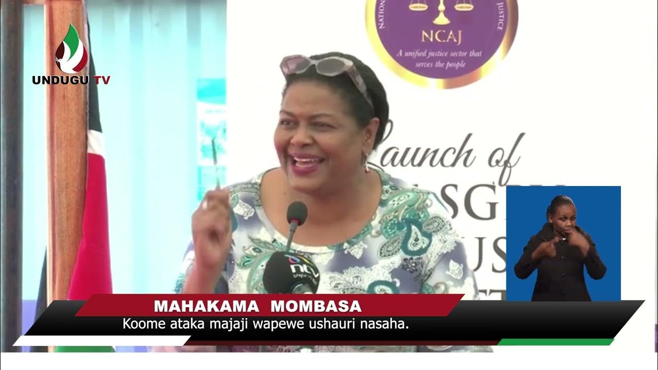 Jaji Mkuu Martha Koome Ataka Majaji Wapewe Ushauri Nasaha Youtube 