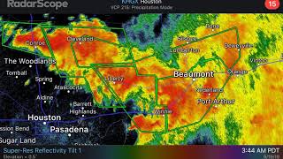 FLASH FLOOD EMERGENCY: Radar Estimates over 2 FEET of Rainfall Over Parts of Southeast, TX - 9/19/19