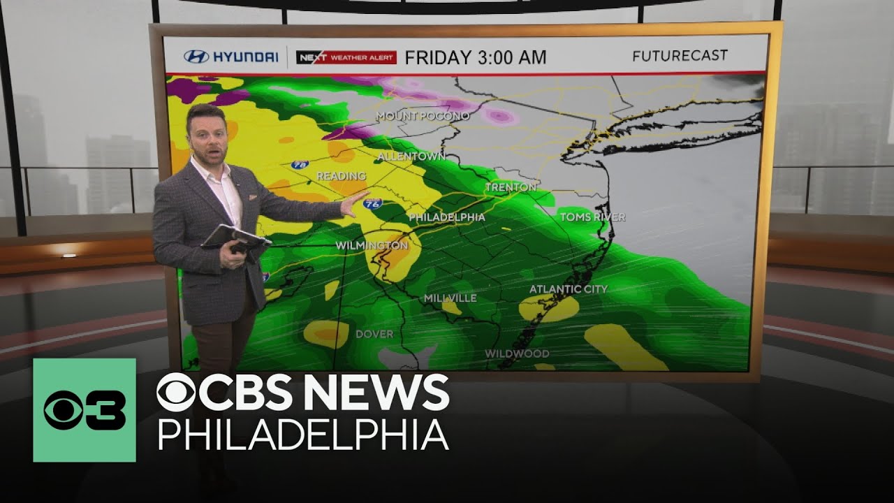 Chances of more fog and showers on Thursday, rain on Friday in Philadelphia area | NEXT Weather