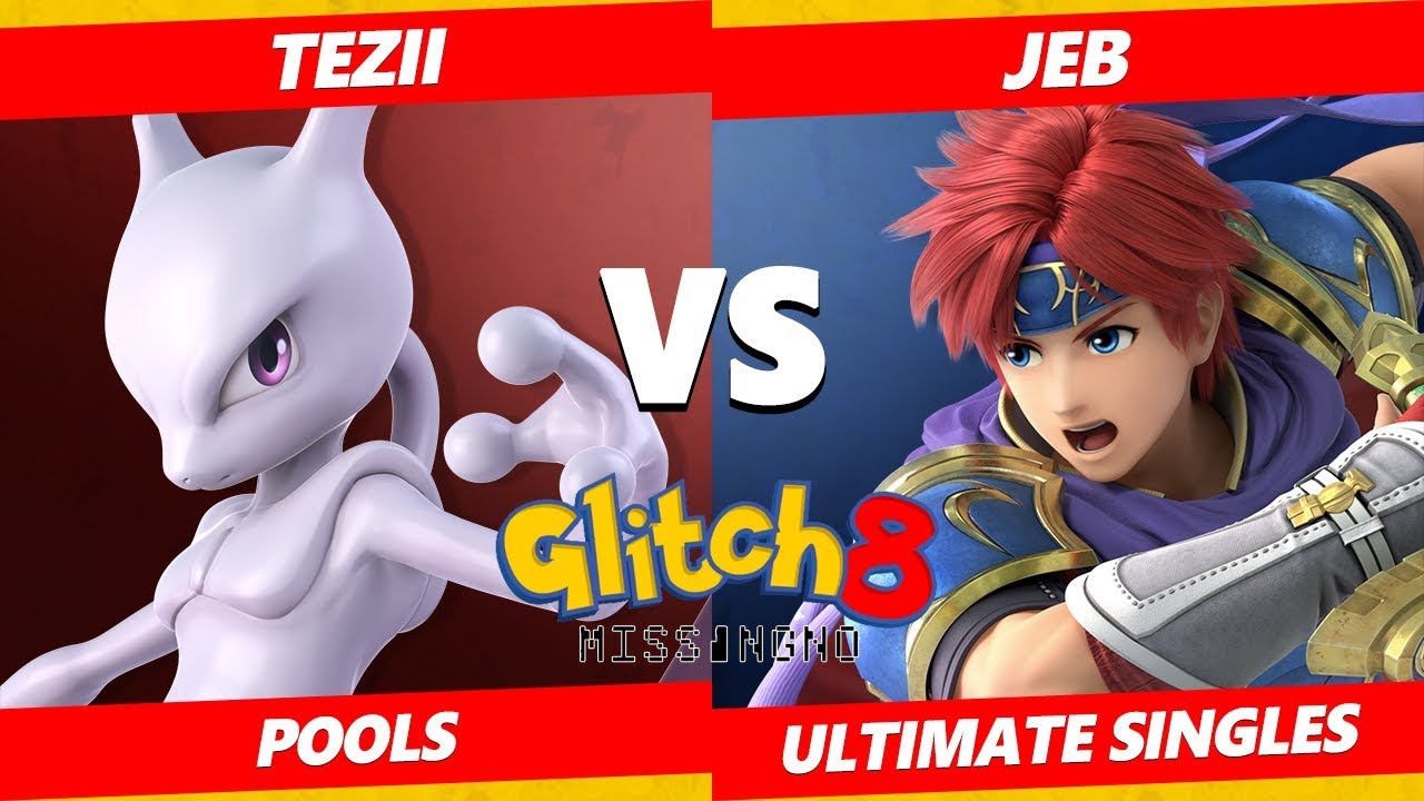 Glitch 8 SSBU - Sacred | Tezii (Mewtwo) Vs. Jeb (Roy, Snake) Smash Ultimate Tournament Pools