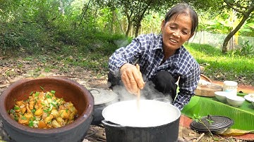 Bữa Cơm Mát Mẻ Với Món Thịt Kho Tiêu Ngon Hết Ý Của Bà | Sau góc bếp củi