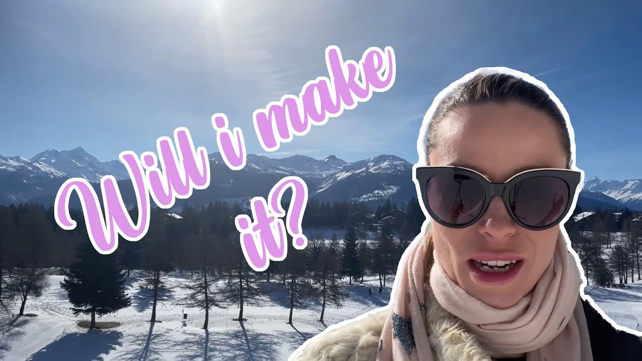 Virtual Winter Walk | Snowy Mountains Lunch In Crans Montana With Scenic View | ChaplinAwards.com