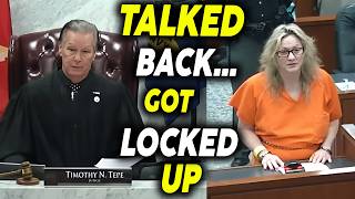 Bratty Woman Bad-Mouths Court Staff—Judge Instantly Sends Her to Jail!