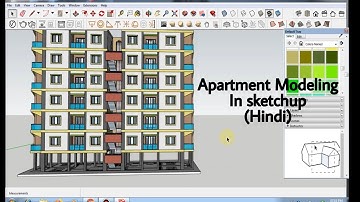 6 Story Apartment House In Sketchup | Sketchup Apartment Tutorial